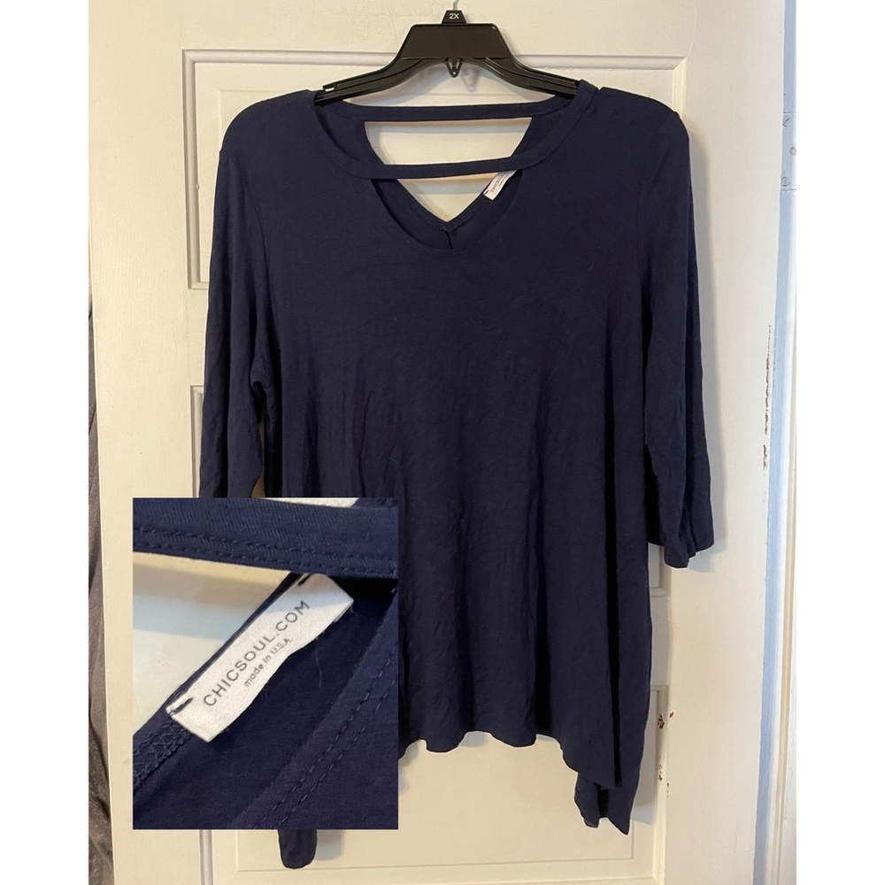 Chic Soup Blue Top